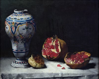 Stillleben mit einem Granatapfel von Auguste Theodule Ribot